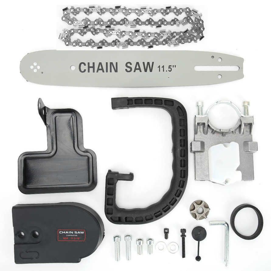 11.5in Garden Woodworking Angle Grinder Chain Saw Conversion Bracket Stand Kit Gardening Accessories
