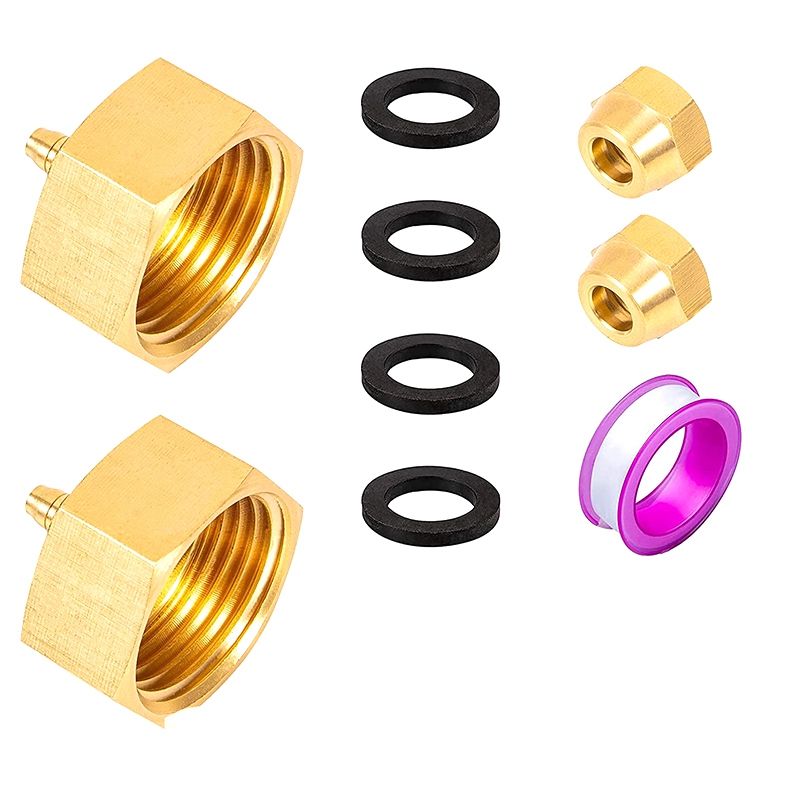 2 Pack Garden Hose Adapter,3/4 inch Female Thread to 1/4 inch Tube Adapter for Water Hose,Convert 3/4 inch Garden Hose