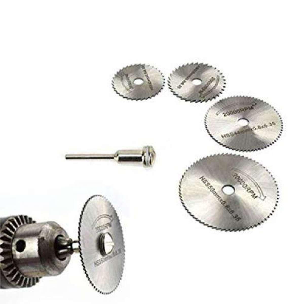 HSS Mini Circular Saw Blades  HSS Circular Saw Blade Jig Saw Rotary Tool For Dremel Metal Cutter Power Tool Set Wood Cutting Discs Drill Mandrel