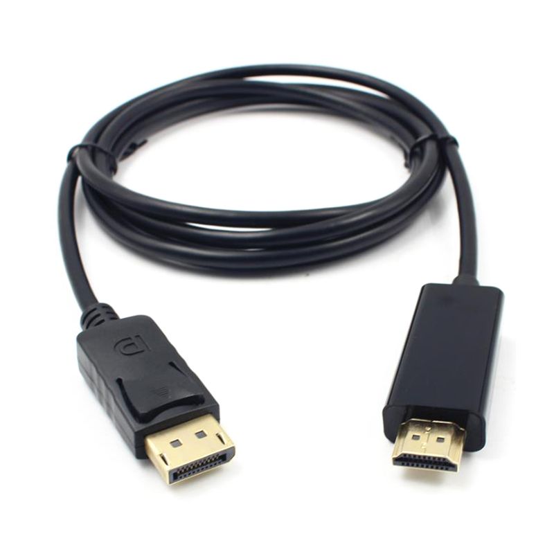 Display Port DP to HDMI Cable Adapter Converter Audio Video PC HDTV 1080P 60Hz