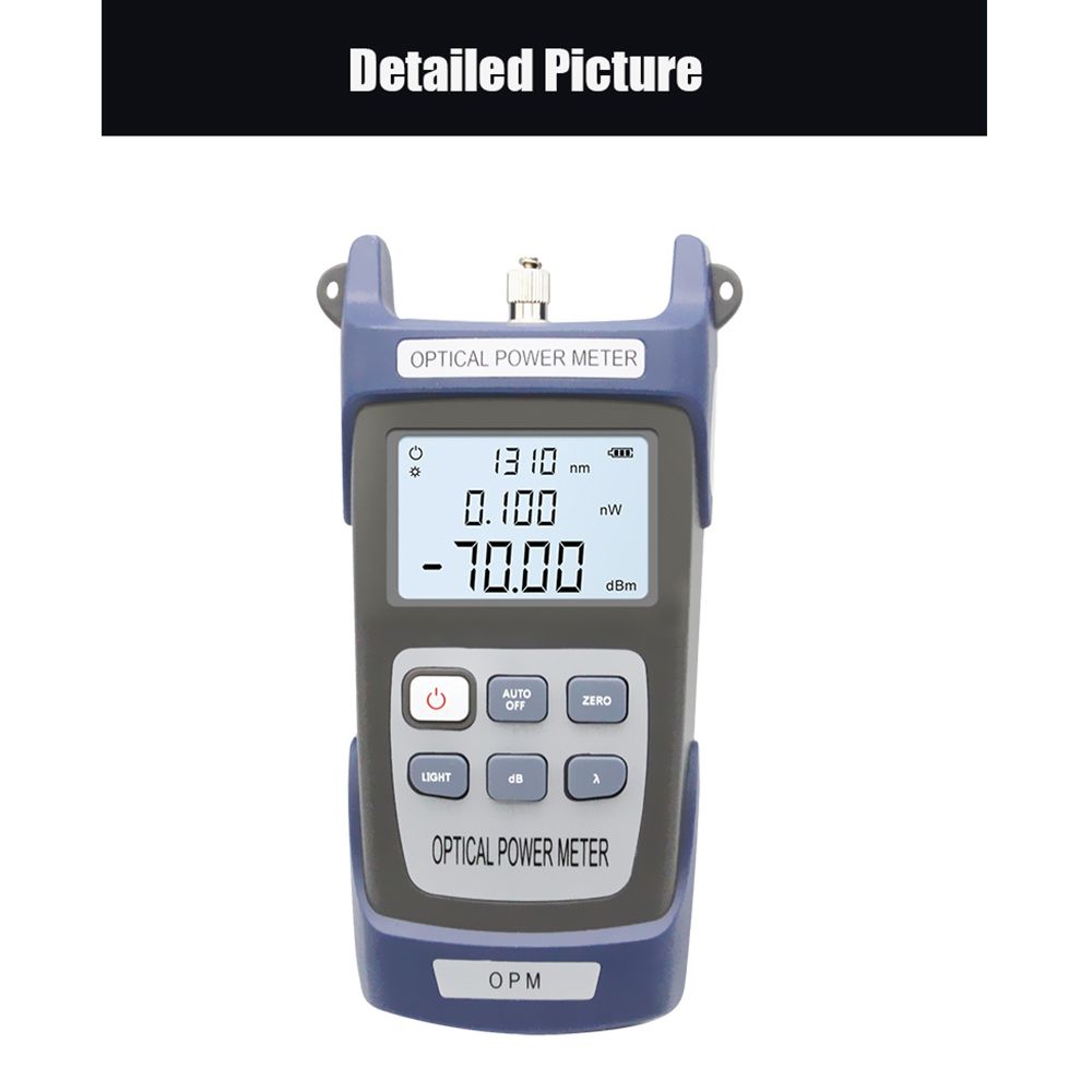 Optical Fiber Cable Tester Fiber Optical  Meter for SC/FC Interfaces CATV Test W/ Function of Visual Fault Locator