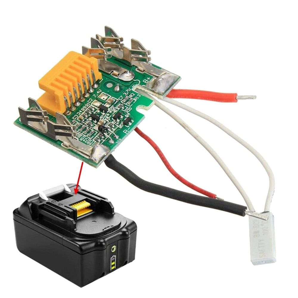 2Pcs PCB Circuit Module Board Parts 18V  Chip PCB Board Replacement for Makita BL1830 BL1840 BL1850 LXT400