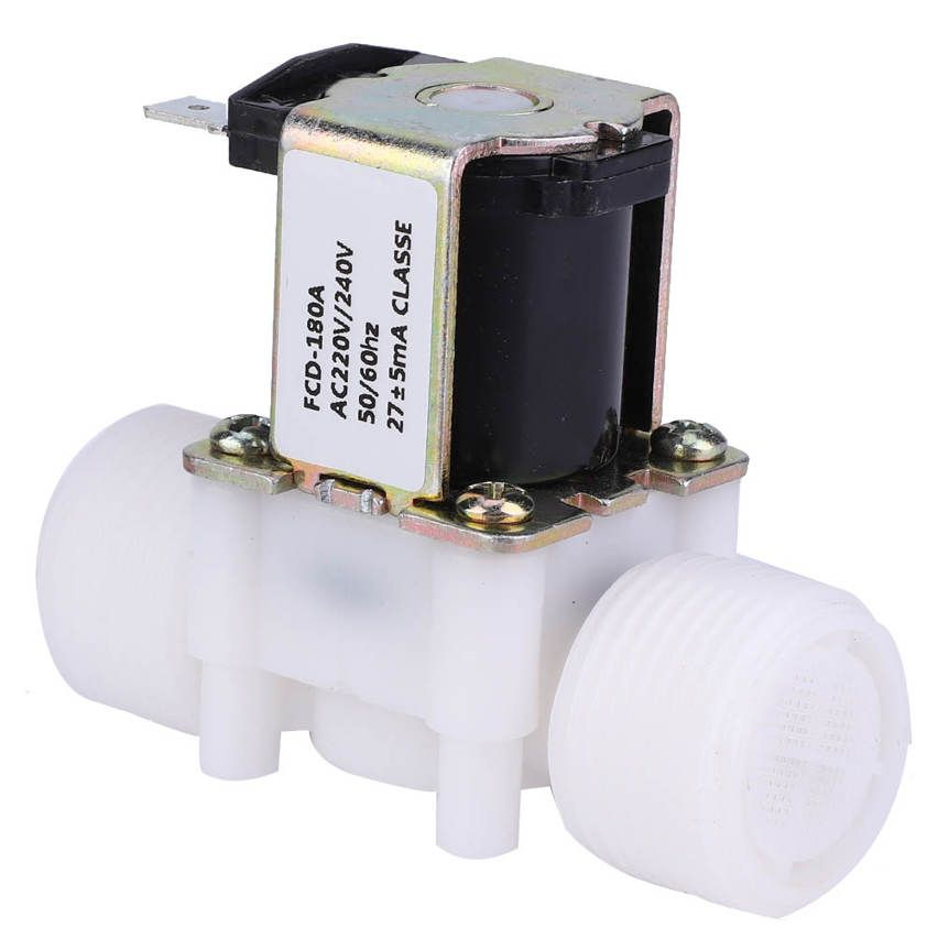 G3/4 NC Plastic Electric Solenoid Valve Normally Closed Water Inlet