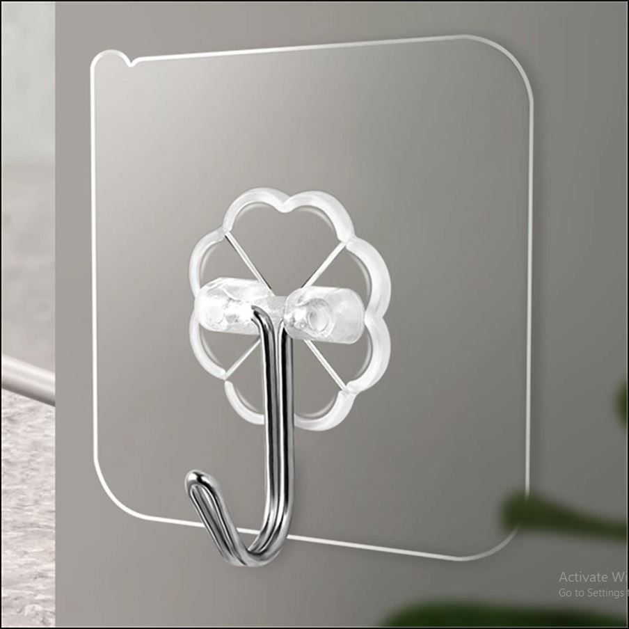 10 pcs Wall Hook Hanger Plastic Wall Hook for kitchen Magic Wall Hook Clip Transparent Strong Self Adhesive Door Wall Hangers Hooks Suction Heavy Load Rack Cup Sucker for Bathroom