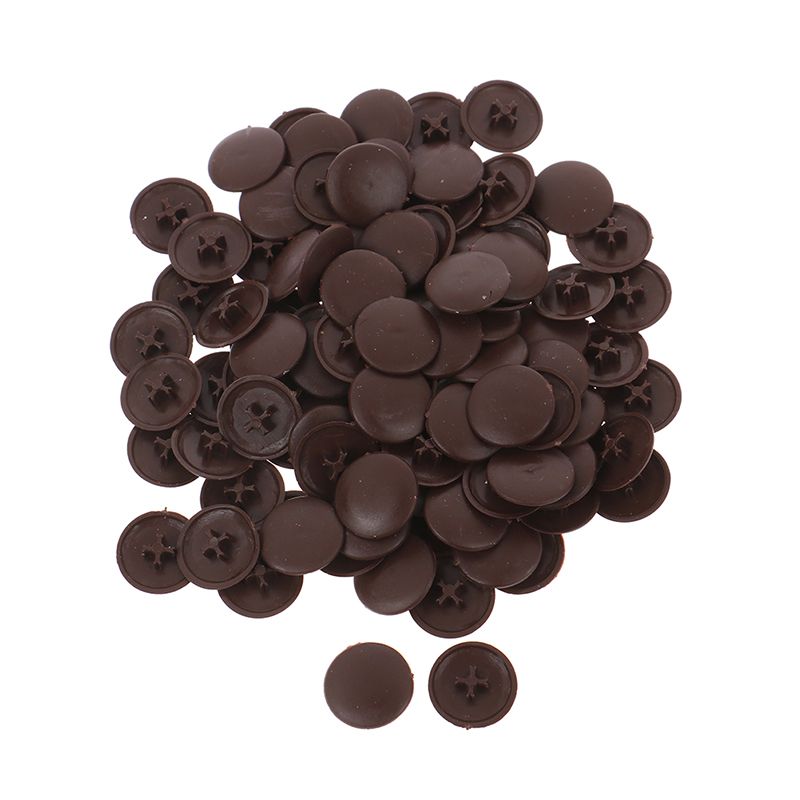 100Pcs Screw Fold Self-tapping Snap Cap Decor Furniture Hardware Nuts Cover Bolt