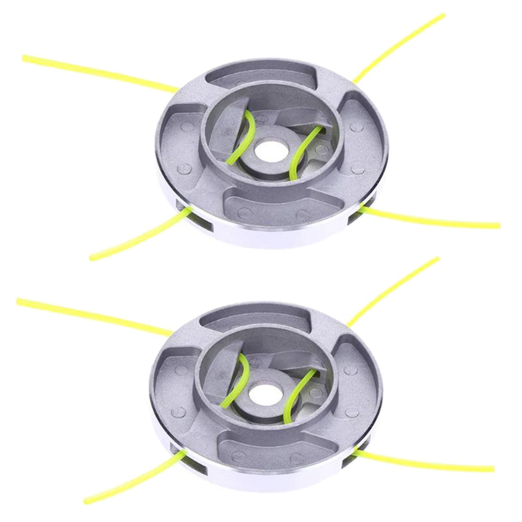 2X Alloy Head Metal Trimmer Head ,Brush Cutter Replacement Parts Bump Feed Head For Brush Cutter Grass Trimmer