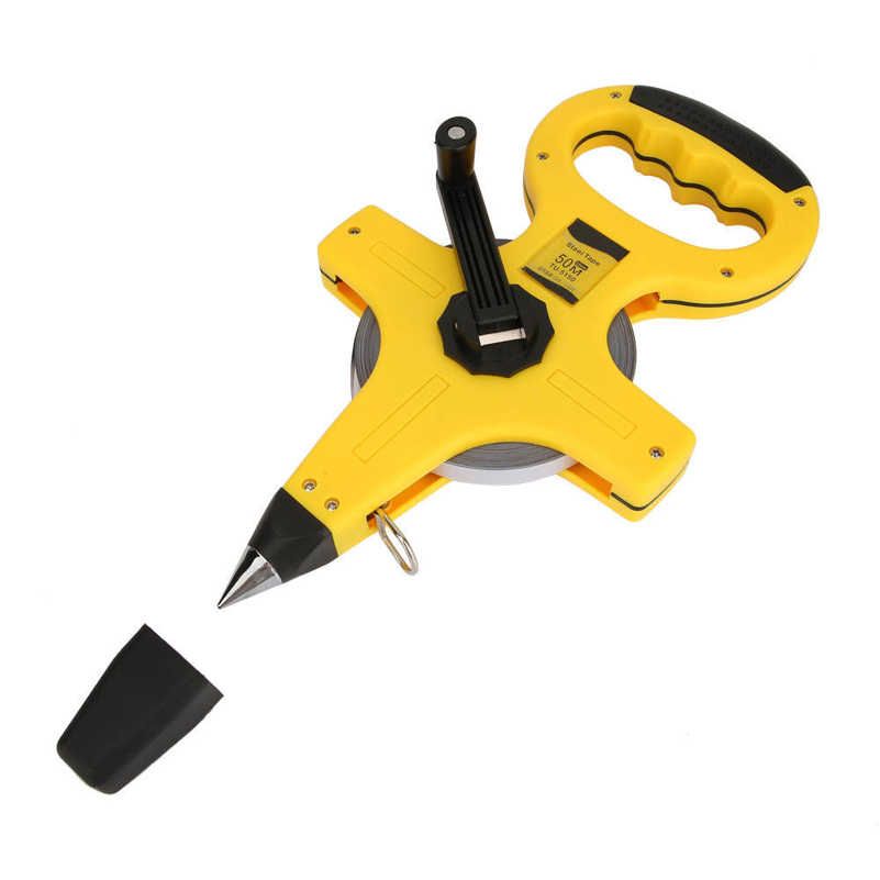 Measuring Tape 50m Open Reel Portable Stainless Steel Measure Tool