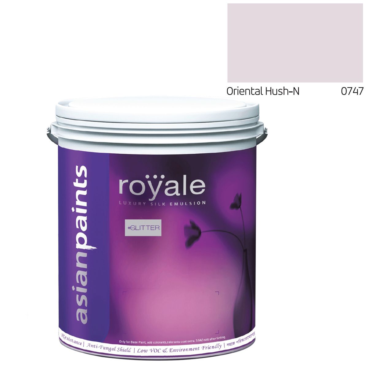 Asian Paints Royale Luxury Silk Emulsion Glitter (Gold) - Oriental Hush-N - 4L