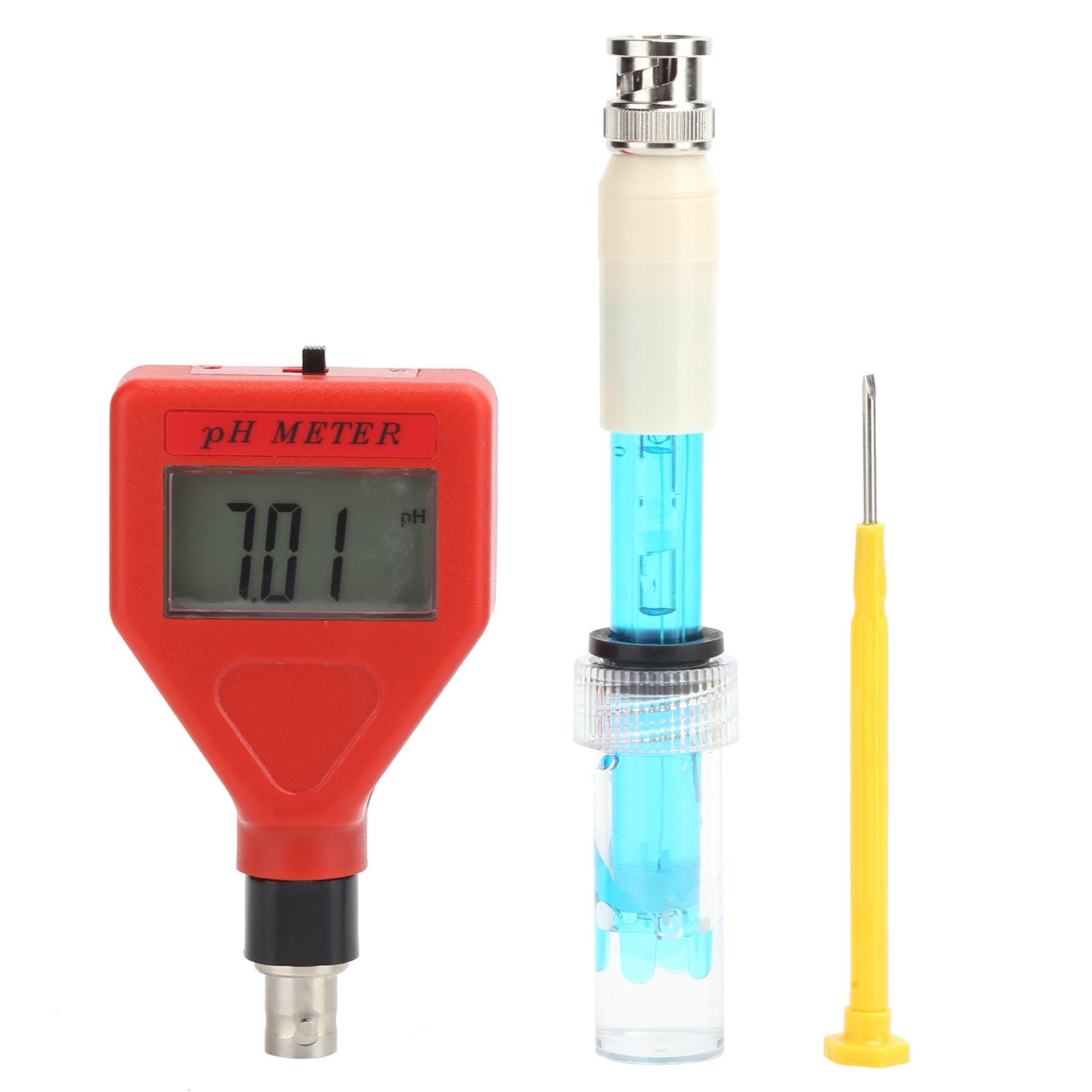 Qimeng La PH Meter Monitor Water Quality Tester Set for Spa Aquarium Swimming Pool Laboratory
