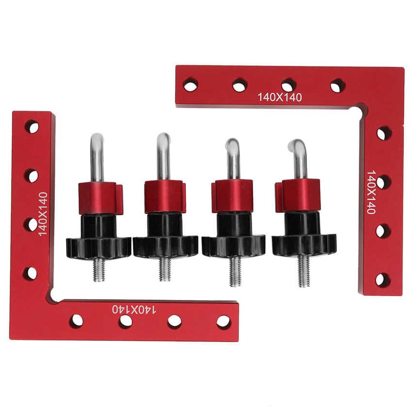 Woodworking Fixing Clamp 90 Degree Right Angle Positioning Ruler L Shaped Carpenter Panel 140x140mm