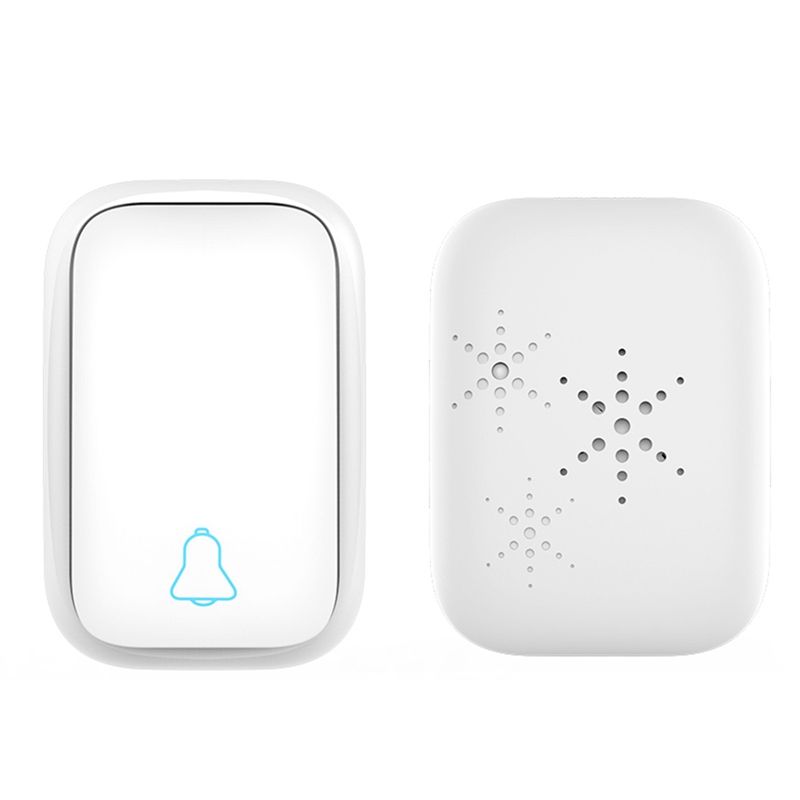 Home Anti-Theft System Wireless Doorbell Smart Alarm Doorbell Alarm 38 Songs Waterproof Press Button US Plug
