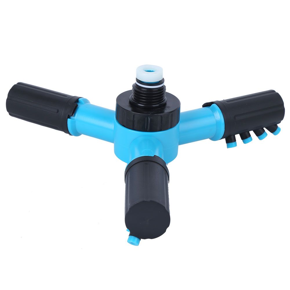 Rotating Nozzle G1/2in 3-Arm Sprinkler Head Movable Irrigation Garden Lawn Watering Supplies