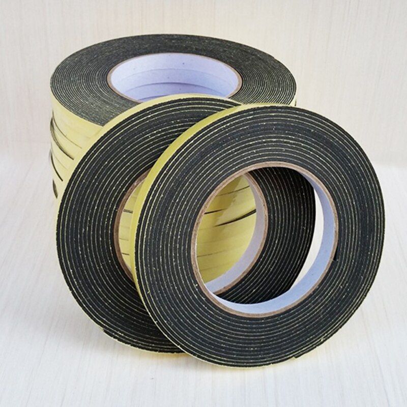 5meter EVA Black Color Sponge Foam Super Sticky Non-slip Strong Stripsealing Rubber 2mm 3mm Shockproof Cushioning Tape