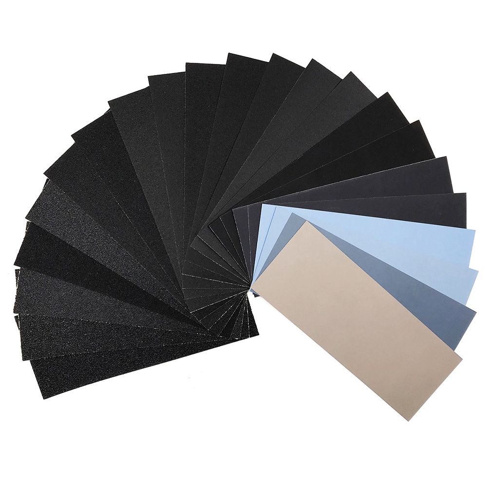 60#-7000# Grit Sandpaper Abrasive Paper Dry Wet Waterproof Sandpaper 9"*3.6" For Automotive Home Wood Sanding Polishing