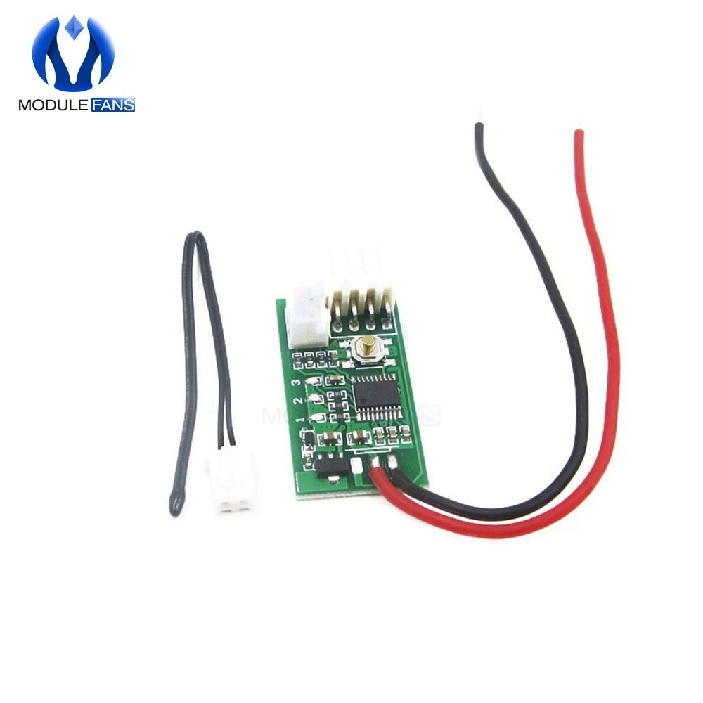 DC 12V PWM 4 Wire Line Fan Temperature Digital Control Controller Speed Regulation for PC Fan Alarm Module Board