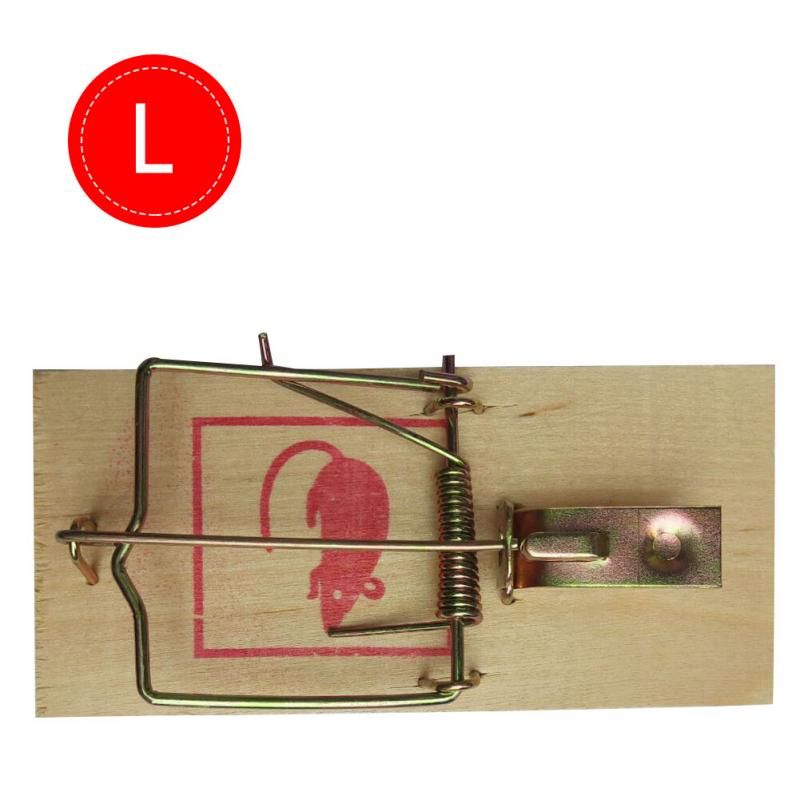 1 Pcs  Reusable Rat Catching Mice Mouse Traps Mousetrap Bait Snap Spring Rodent Catcher Pest Control Products（L）