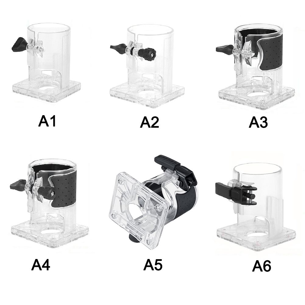 【BestGO】 1pcs Trimmer Base Balance Board Woodworking Edge Cutter Transparent Cover Stand Electric Trimmer Machine Supplies