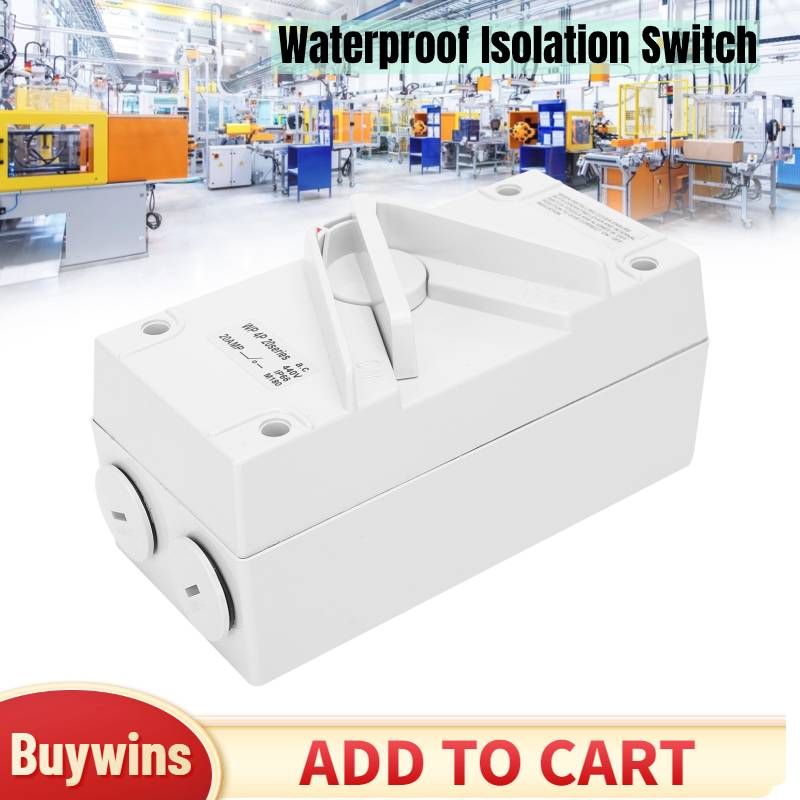 Waterproof Isolation Switch 3‑Phase 4‑Stage Dustproof Manual Industrial Supplies