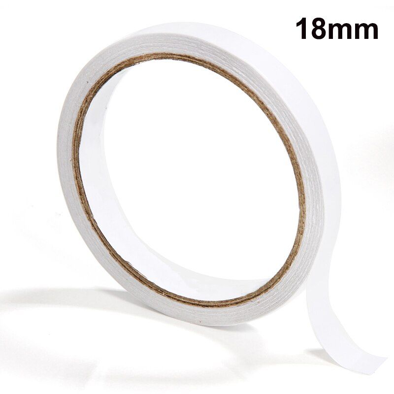 8M Self Adhesive Double-sided Tape Ultra-thin High-adhesive Cotton Sticky Tape DIY Craft White Foam Tape For Office Stationery