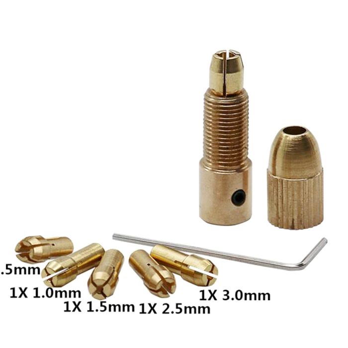 DRILL CHUCK MINI 5 IN 1 FOR 3.17 MM ELECTRIC MOTOR SHAFT