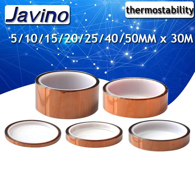 33M Length Heat Resistant Polyimide Tape High Temperature Adhesive Insulation Tape 5MM 10MM 15MM 20MM 50MM Width