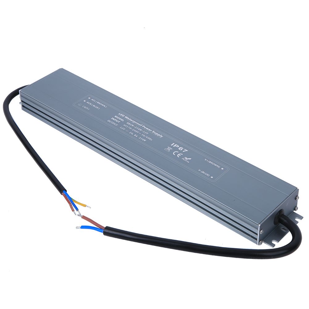 Ultra-Thin IP67 Waterproof Switching Power Supply HRUW-250W-12V 20.8A Reliable