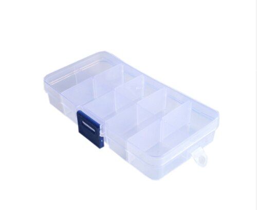 10/15 Grids PP Plastic Storage Boxes Removable Jewelry Earring Organizer Holder Case Transparent Sundries Jewelry Storage Box