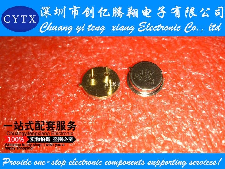 10PCS/LOT AUK R433A sound table R433A sur acoustic wave resonator TO table R433-39 voice with table 433 75 k