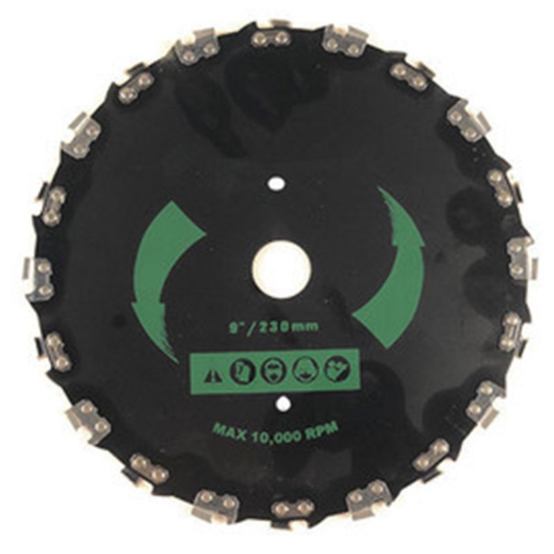 9Inch Grass Trimmer Head with 20 Teeth Chain Saw Rotary Tray Steel Brushcutter Blades Lame