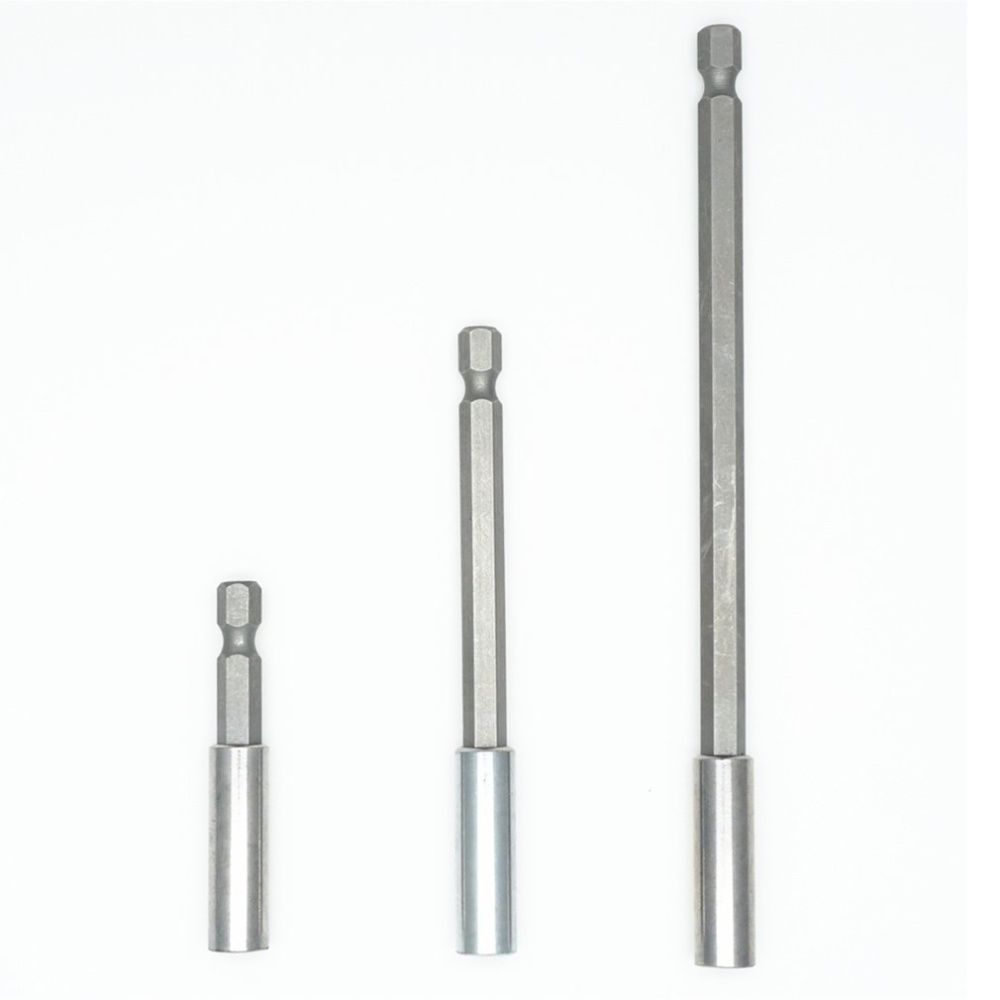 3pcs/set 1/4 Inch Hex Magnetic Bit Screwdriver Extension 60mm 100mm 150mm