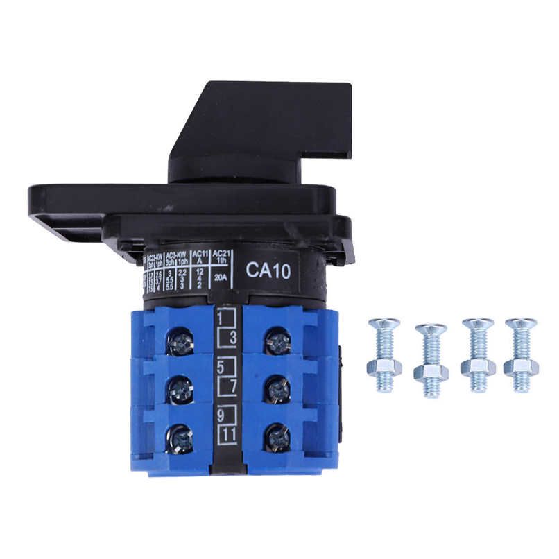 Switches high quality CA10 4-pole 8-pole changeover switch control cam generator for industrial building