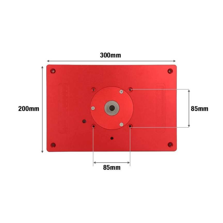 Router Table Plate Aluminum Alloy Trimming Machine Vibration Electric Wood Milling Guide Beveling Lapping Tool