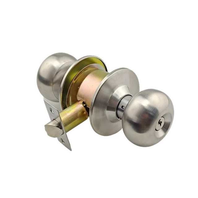 Stainless Steel Round/Mortise Lock,with brass key