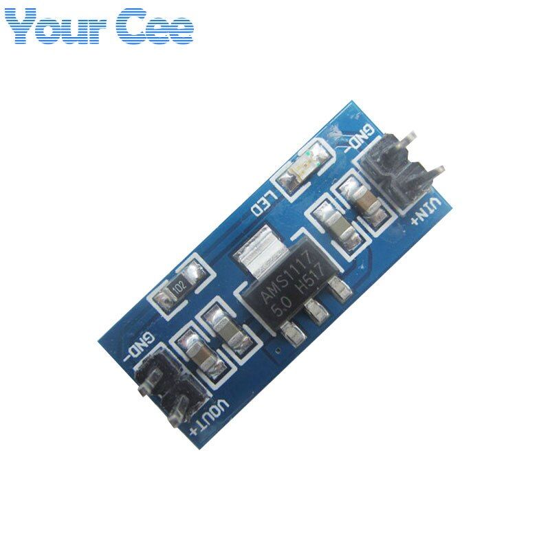 10 pcs AMS1117 6.5V-12V Turn To 5V DC-DC Step down Power Supply Buck Module For Arduino Raspberry pi