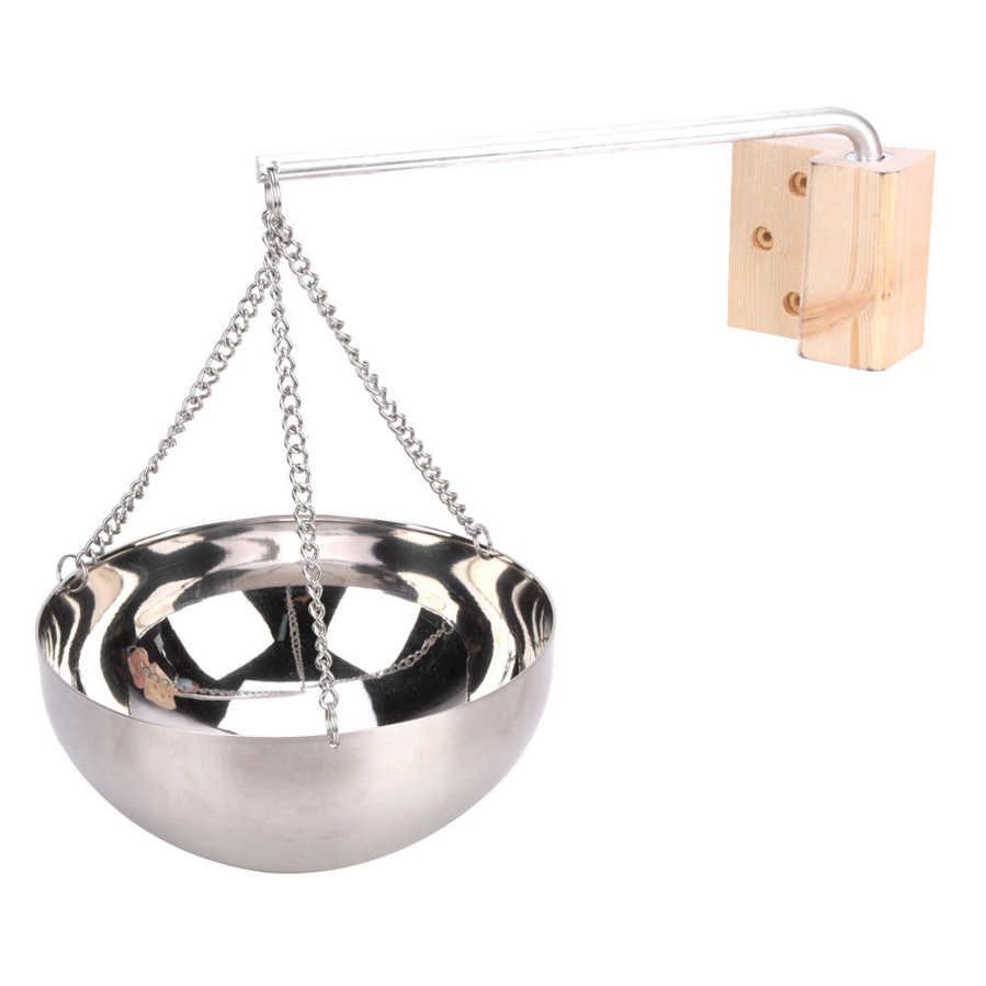 20cm Stainless Steel Sauna Aromatherapy Bowl Essential Oil Holder Room Accessories