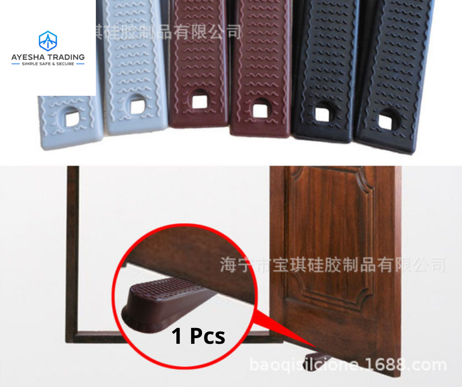 silicone door stop door stopper practical safety door card child door door clip hand widening bottom department wedge - Door Bottom Sealing Strip