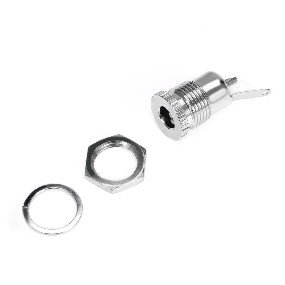 DC Power Jack Socket Female Panel Mount Connector For 2.1/5.5mm DC Power Plug