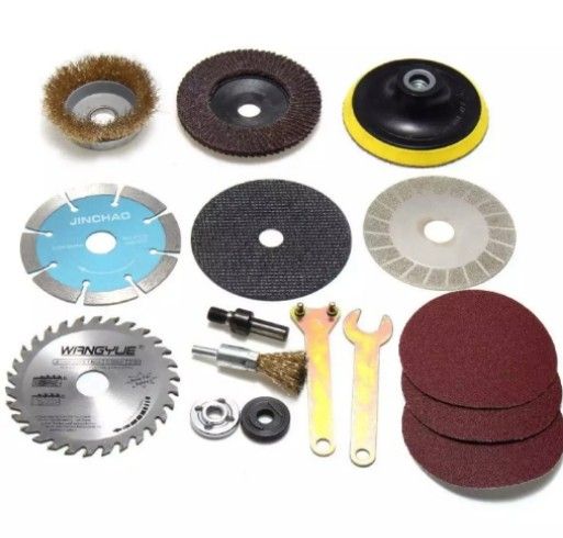 14PCS Cutting Polished Wrench Hand Drill Variable Angle Grinder Accessories Kit