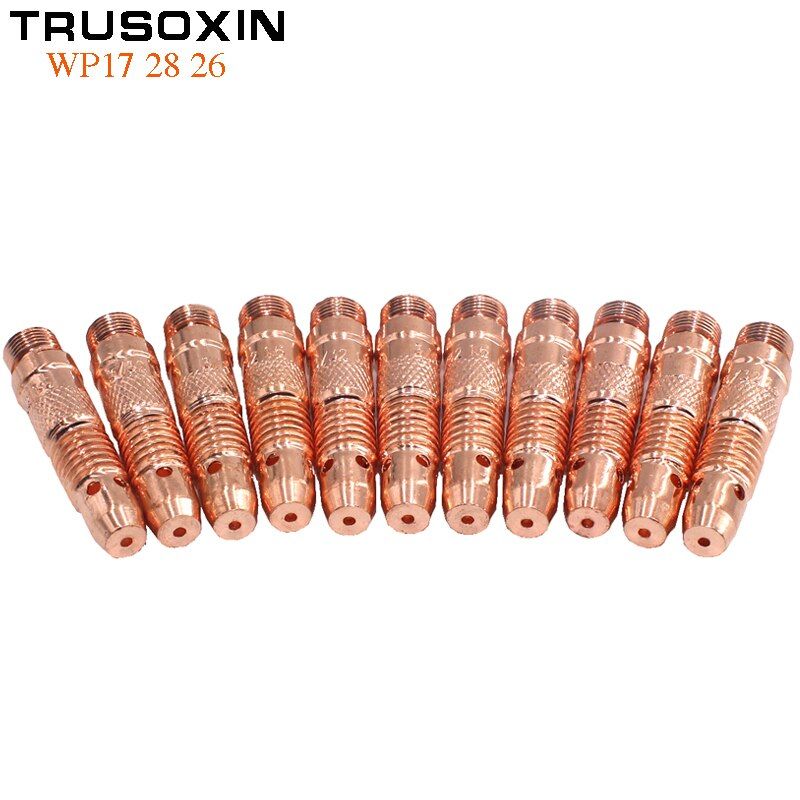 7Pcs Welding Tools Accessories TIG Inverter DC Welding Machine Welder Equipment 1.6/2.0/2.4/3.0/3.2MM TIG Tungsten Collet body