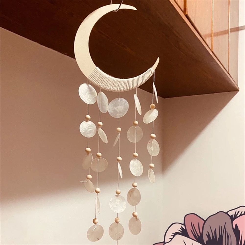 Korean Style Shell Wind Chime Room Decor Nordic Hanging Wind Chime Wall Pendant Home Kids Room Nursery Decor Gifts ,B