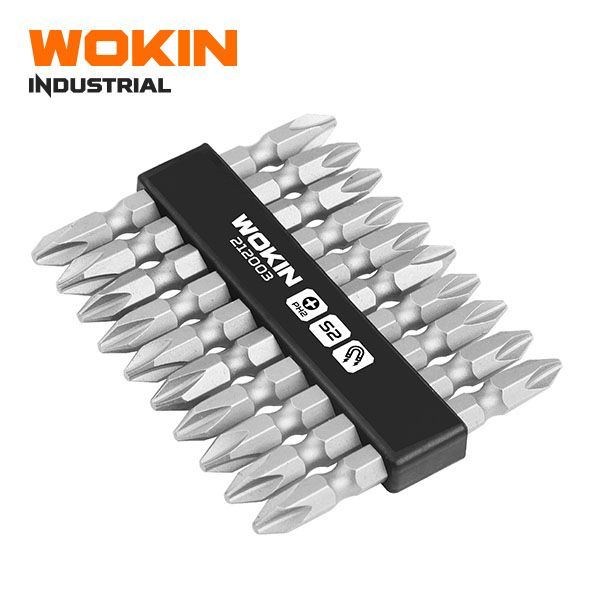 WOKIN 10PCS DOUBLE END SCREWDRIVER BIT SET (INDUSTRIAL)-212003