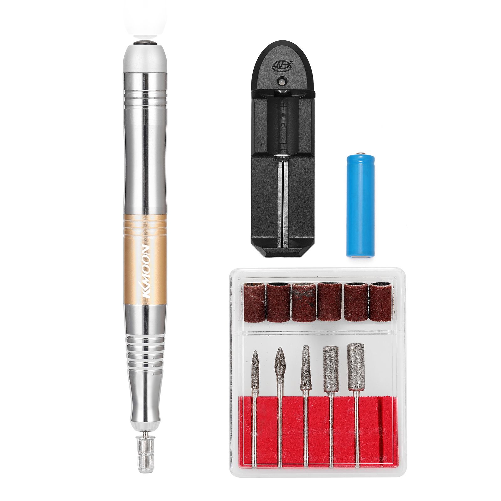 Portable Manicures Rechargeable Electric Small Grinder Electric Polishing Pen Multipurpose Exfoliating Armor Tool Set EU