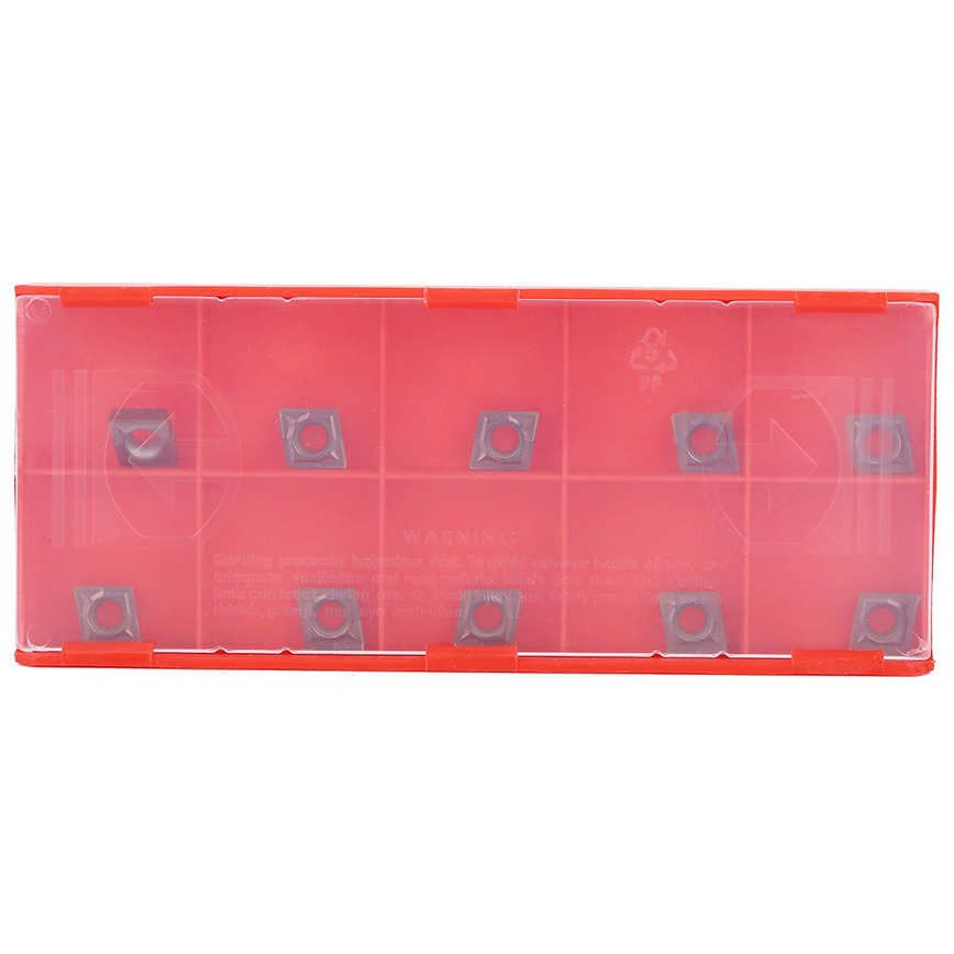 Carbide Insert 10pcs CCMT060204 VP15TF Blade CNC Lathe Milling Cutter Turning Tool