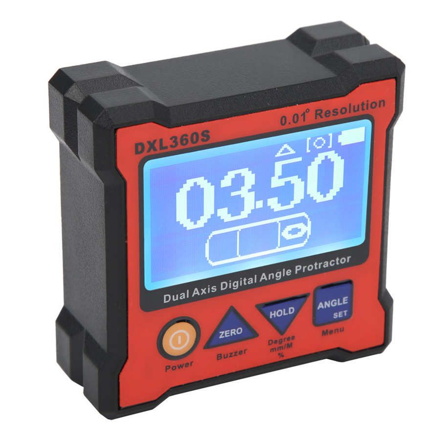 Digital Protractor Inclinometer Level High Accuracy Non-Magnetic XDL360S US Plug 100-240V