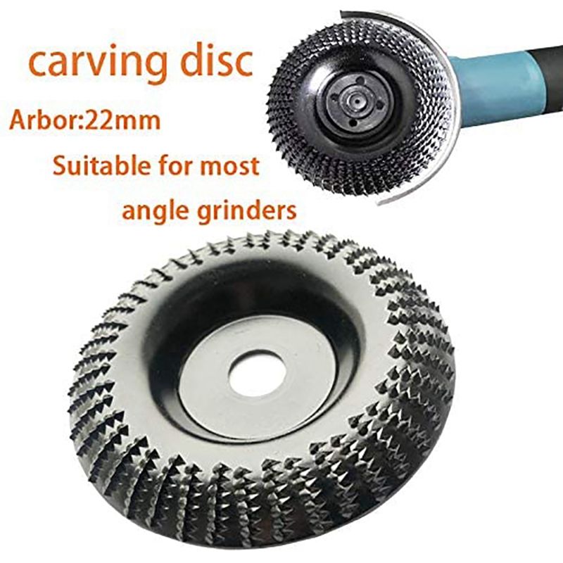 Wood Carving Disc Grinding Disc Chainsaw Disc, Wood Grinding, Sanding Discs for Shaping, Grinding and Cutting 110X22mm