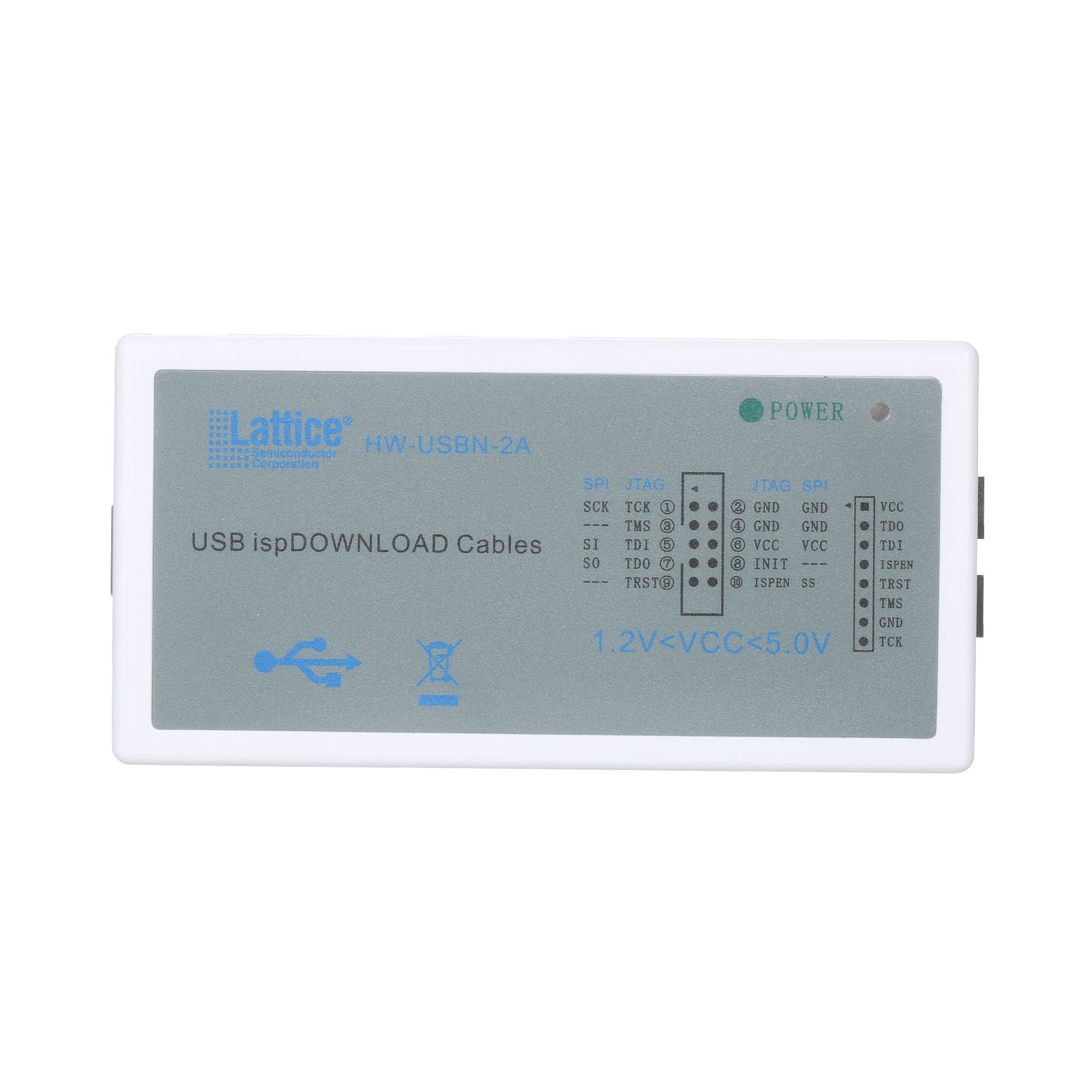 USB ispDownload Cable USB ISP Programmer JTAG SPI Flash USB Programming Cable Development Kit with 8-Pin/10-Pin Adapters for Programming LATTICE FPGA CPLD Development Boards Support Windows