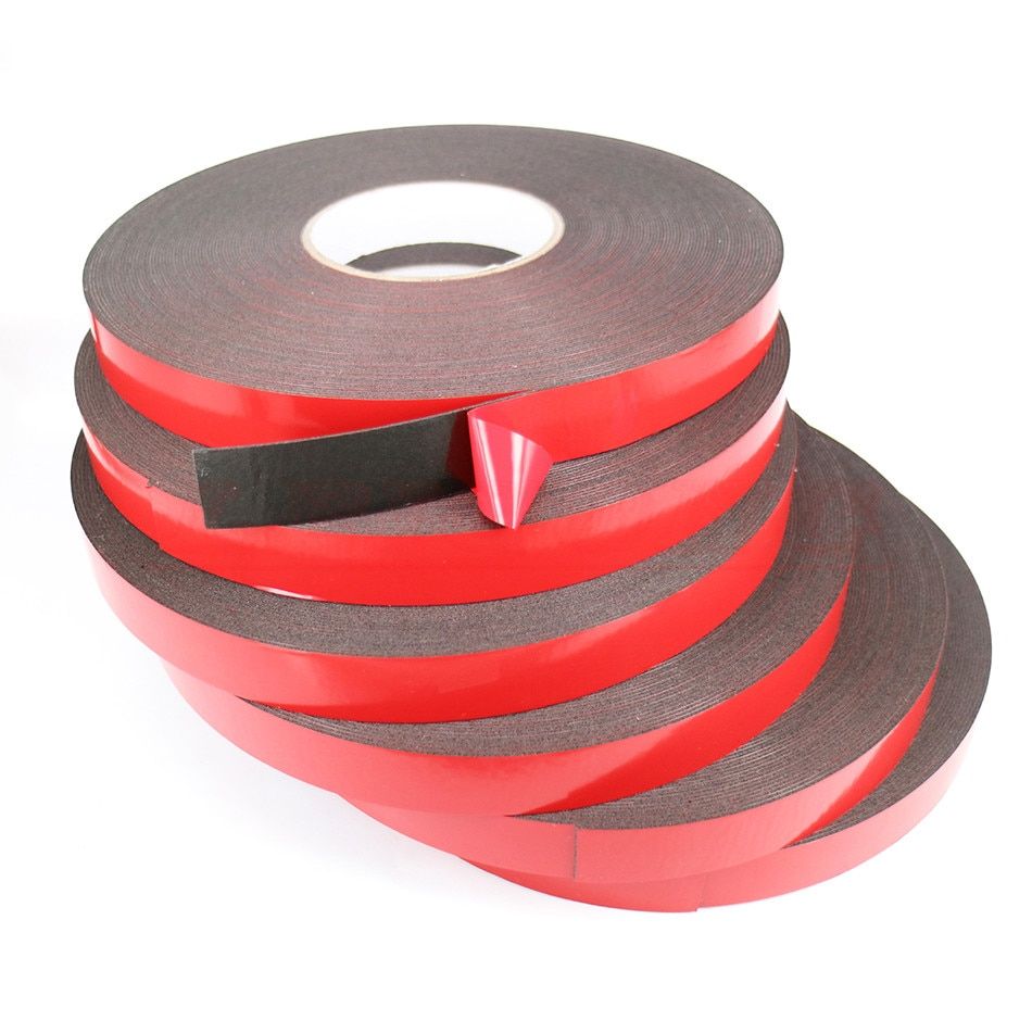 (Thick 0.3mm 0.5mm 1mm) Phone Computer Repair Double-sided Powerful Adhesive Black Foam Tape