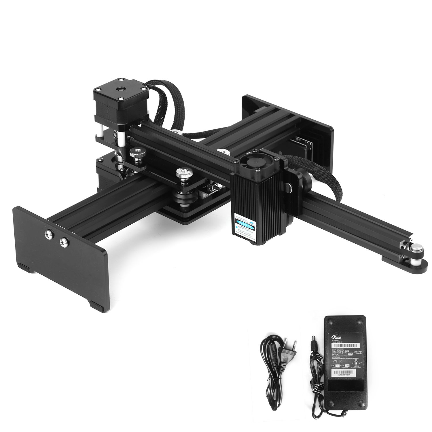 5500mw La-ser Engraving Machine Mini Desktop La-ser Engraver Printer Portable Carver DIY La-ser Logo Mark Printer Working Area 170*200mm