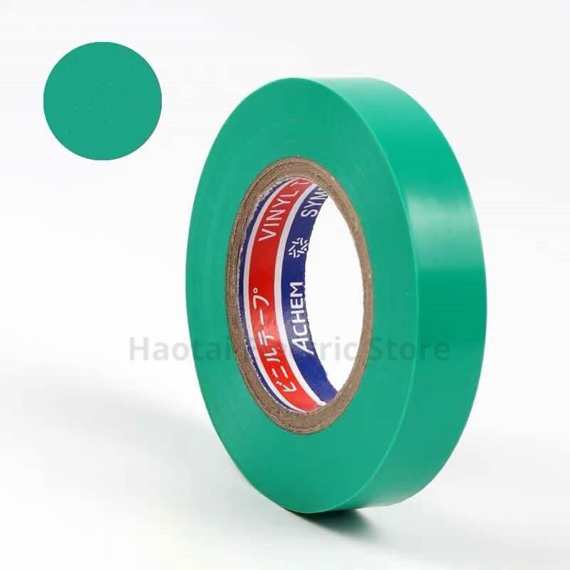 9M Electrical tape high temperature resistant flame retardant insulation tape PVC waterproof tape blcak/color 16mm*0.16mm