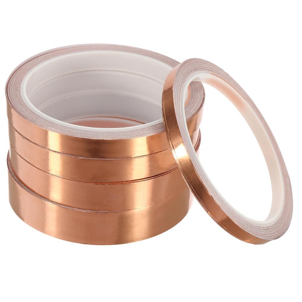 10m Waterproof Adhesive Tape Foil Tape Adhesive Conductive Copper Tape Anti-static Single-sided Repair Tape 6-20mm